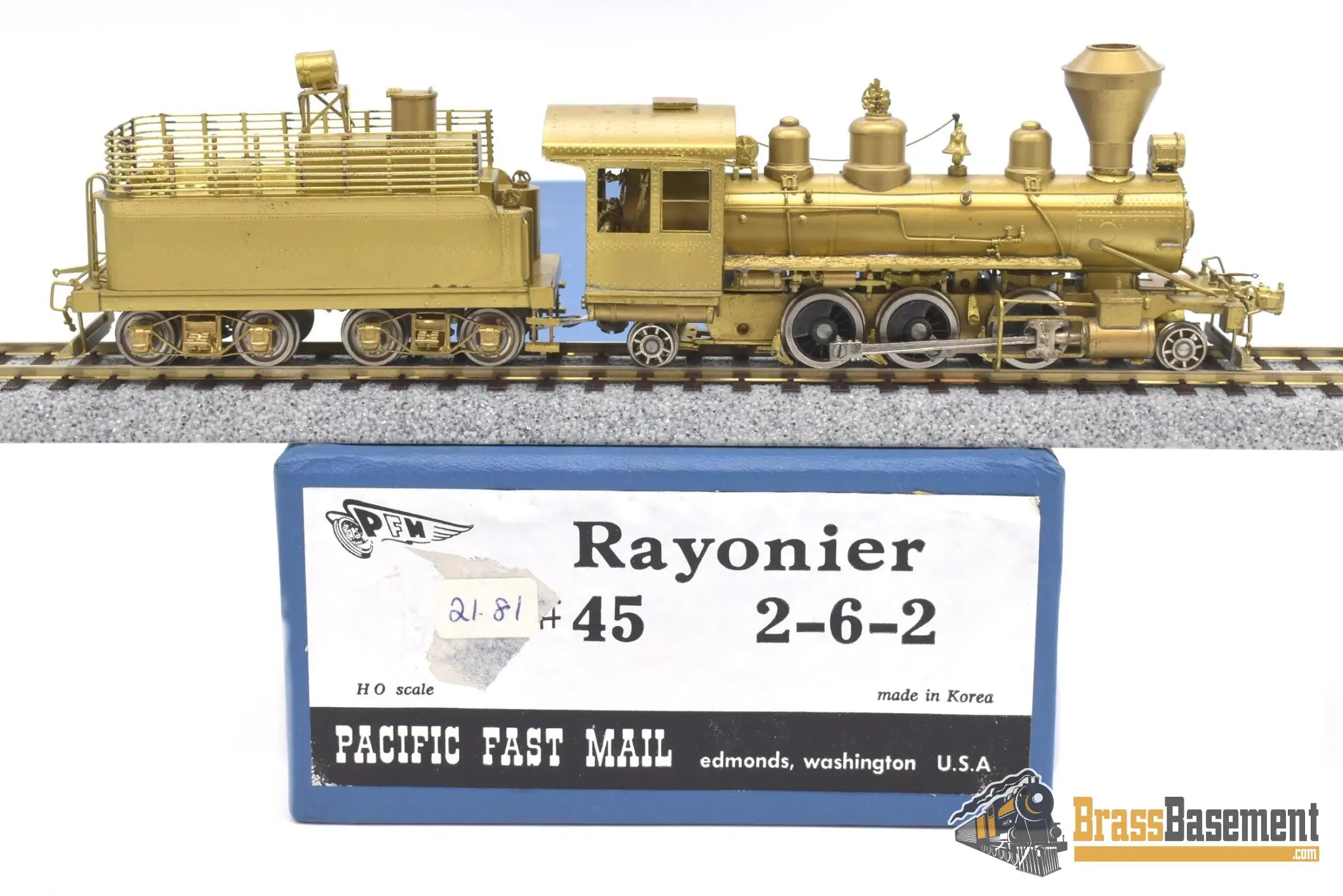 HO Brass - PFM Rayonier #45 Logging 2-6-2 - Samhongsa - Unpainted ...