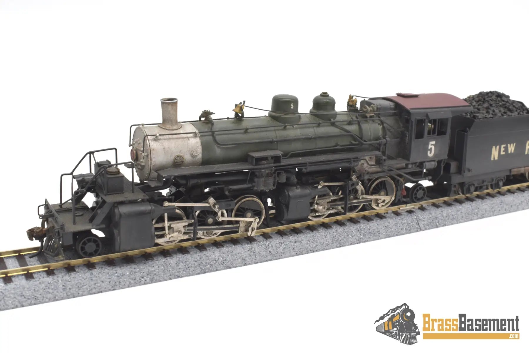 Ho Brass - Pfm Sierra 2 - 6 - 6 - 2 Mallet As ’New River Rr’ #5 Custom Paint Nice Steam