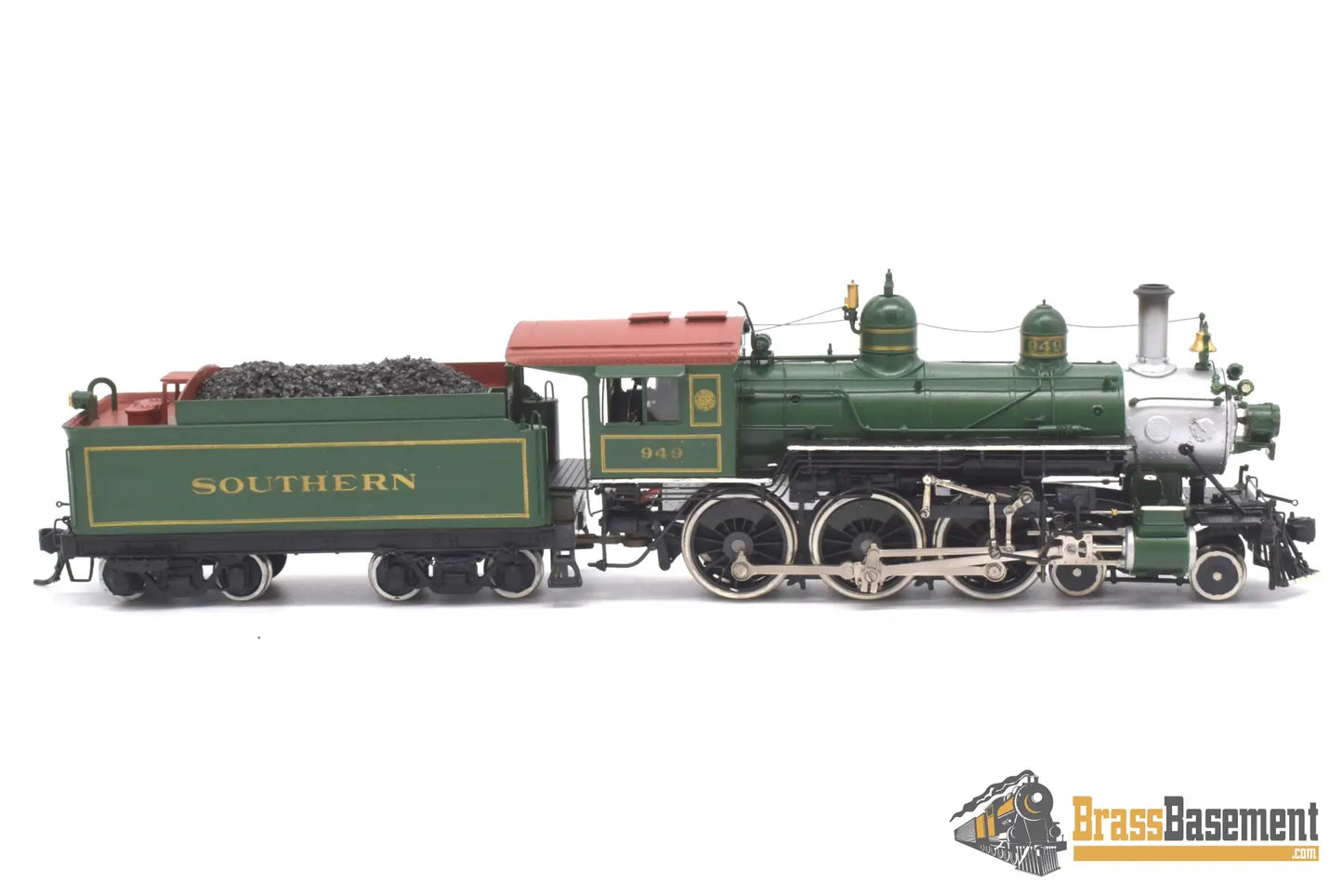 Ho Brass - Pfm Southern Railway F - 1 4 - 6 - 0 #949 Nice Paint & Weathering Steam