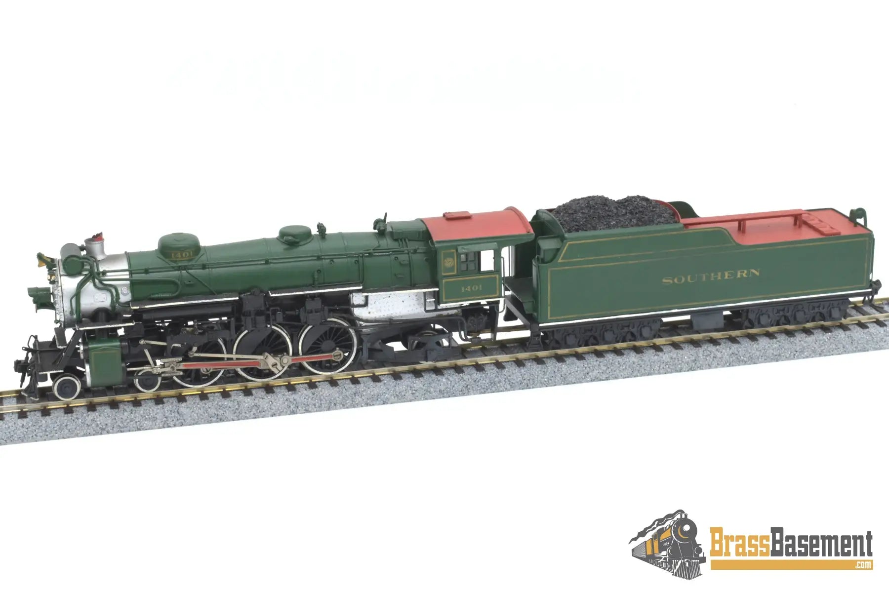 Ho Brass - Pfm Southern Railway Ps - 4 4 - 6 - 2 #1401 Nice Paint & Weathering Steam