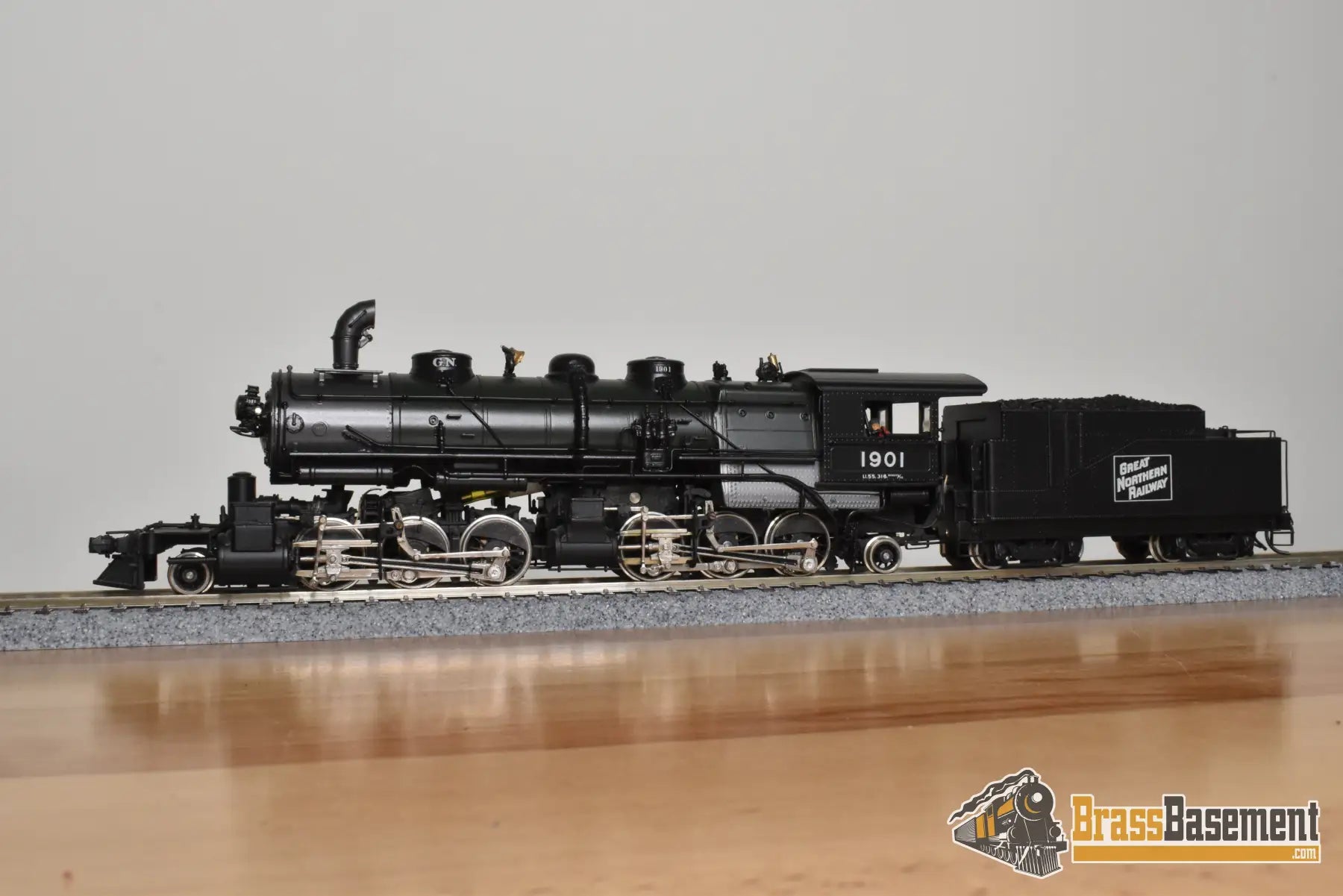 HO Brass - PFM Tenshodo 170 Great Northern L-1 2-6-6-2 1978 Green Boiler - F/P Beautiful