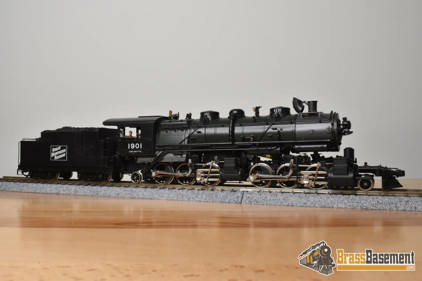 HO Brass - PFM Tenshodo 170 Great Northern L-1 2-6-6-2 1978 Green Boiler - F/P Beautiful