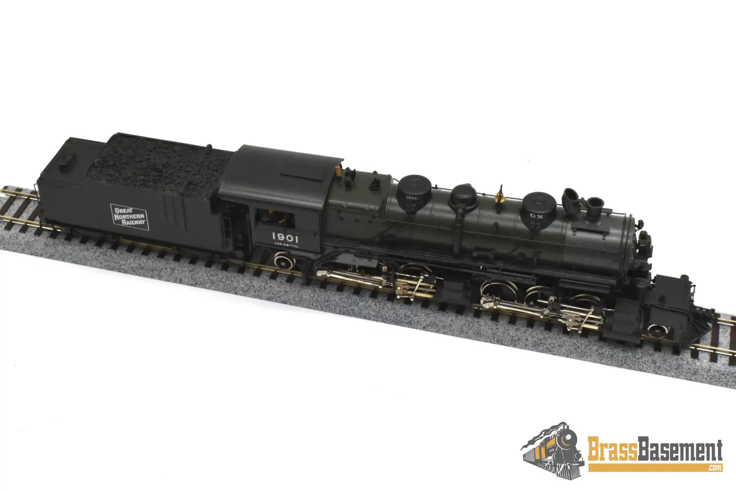 HO Brass - PFM Tenshodo 170 Great Northern L-1 2-6-6-2 1978 Green Boiler - F/P Beautiful