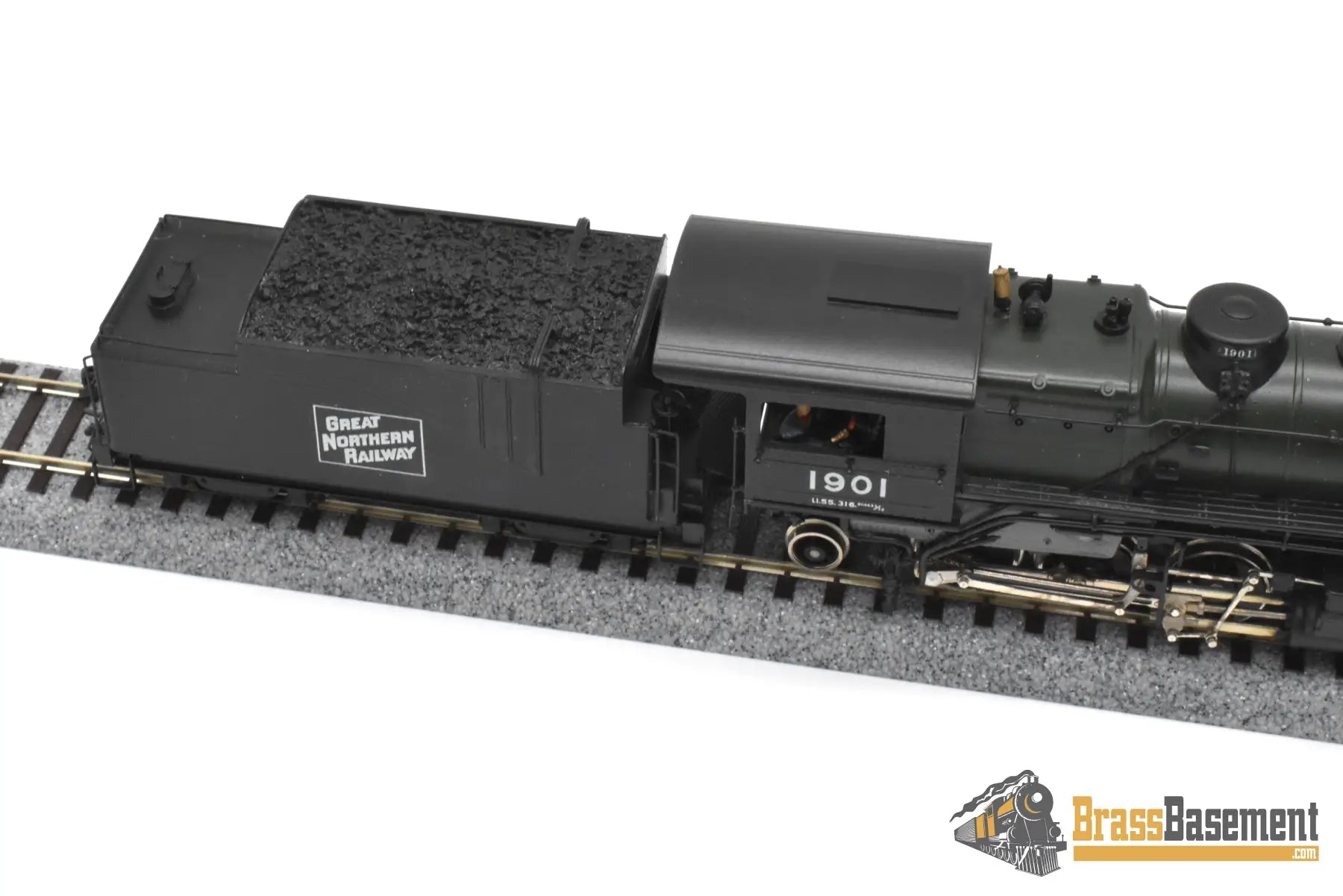 HO Brass - PFM Tenshodo 170 Great Northern L-1 2-6-6-2 1978 Green Boiler - F/P Beautiful