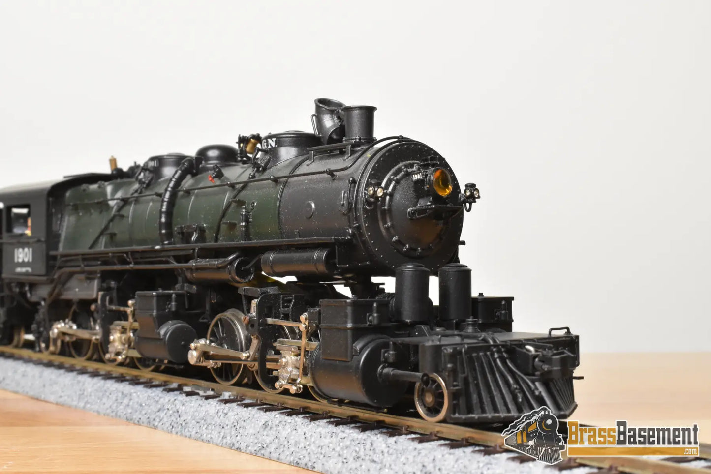 HO Brass - PFM Tenshodo 170 Great Northern L-1 2-6-6-2 1978 Green Boiler - F/P Beautiful