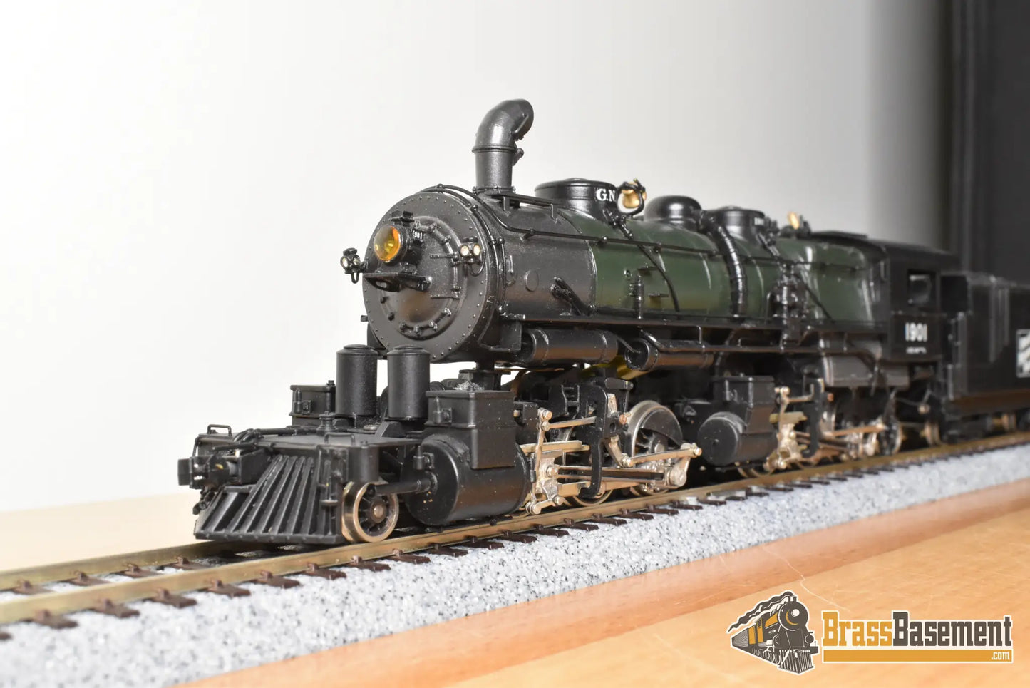 HO Brass - PFM Tenshodo 170 Great Northern L-1 2-6-6-2 1978 Green Boiler - F/P Beautiful