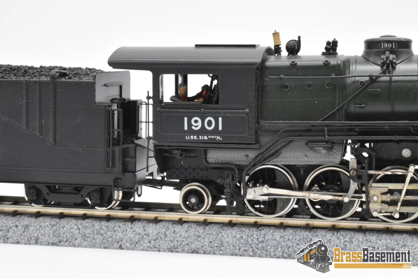 HO Brass - PFM Tenshodo 170 Great Northern L-1 2-6-6-2 1978 Green Boiler - F/P Beautiful