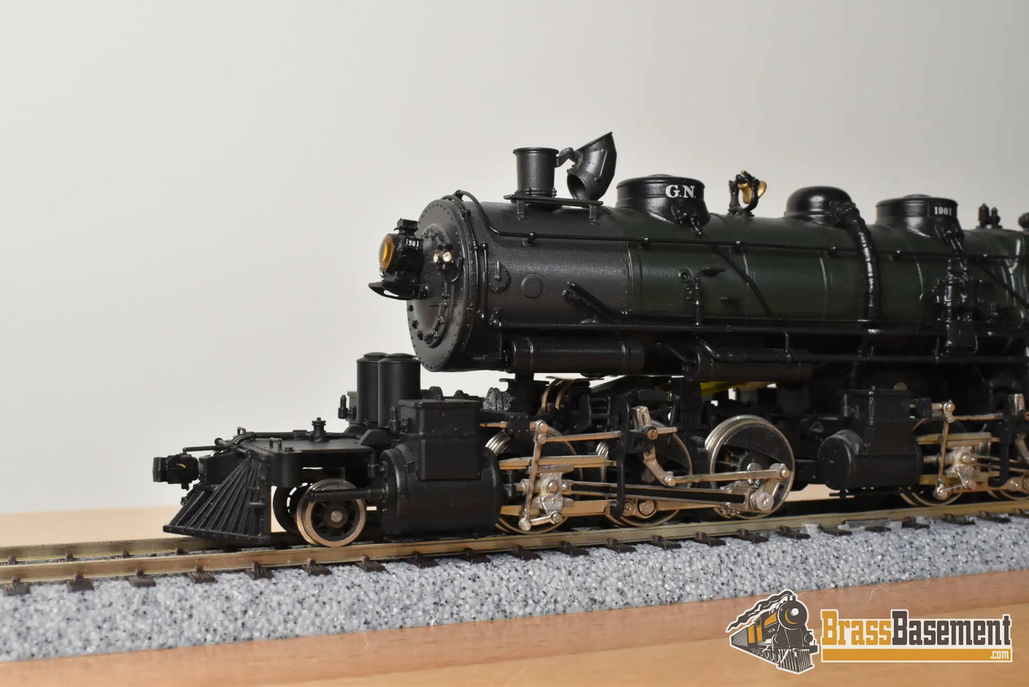 HO Brass - PFM Tenshodo 170 Great Northern L-1 2-6-6-2 1978 Green Boiler - F/P Beautiful