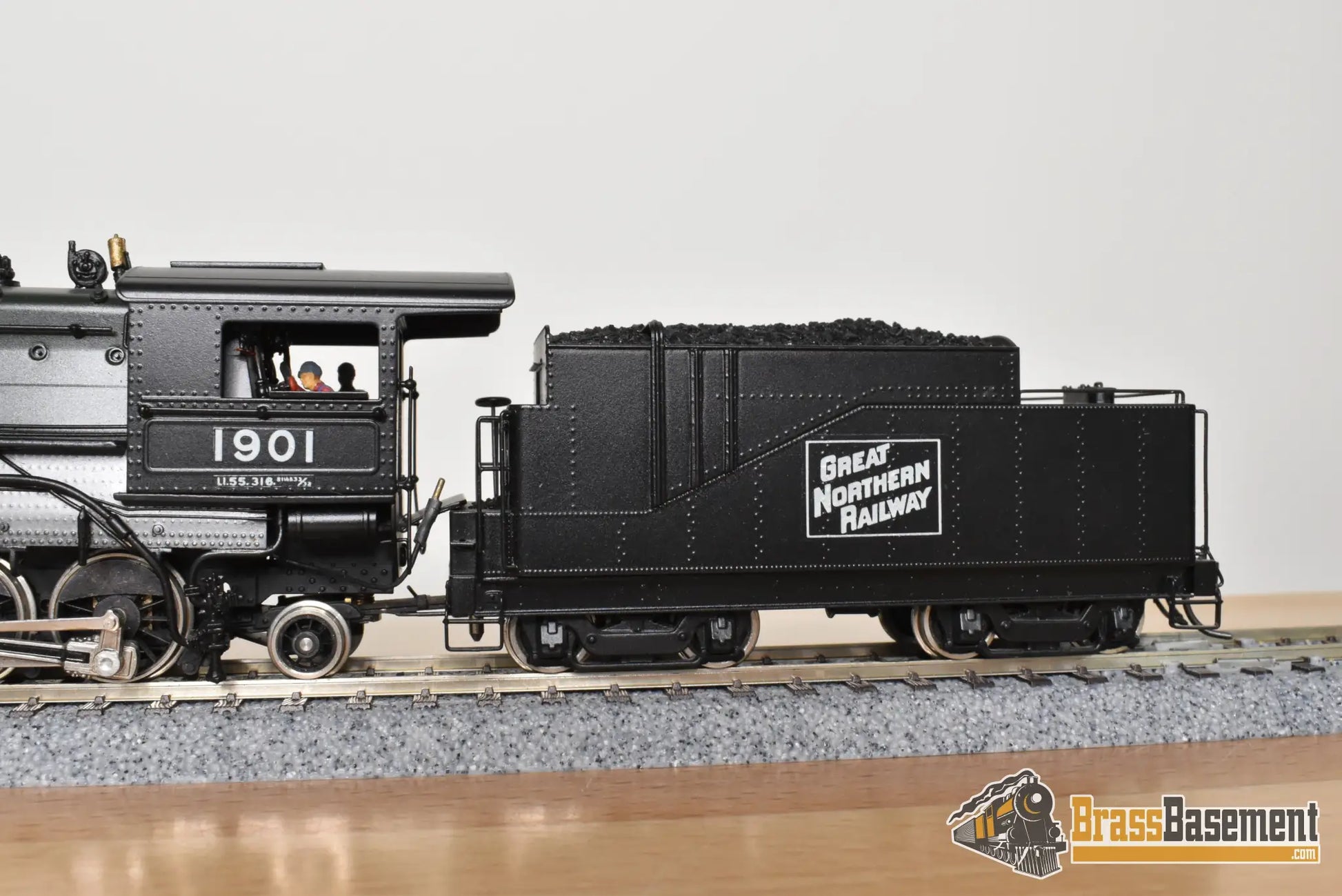 HO Brass - PFM Tenshodo 170 Great Northern L-1 2-6-6-2 1978 Green Boiler - F/P Beautiful