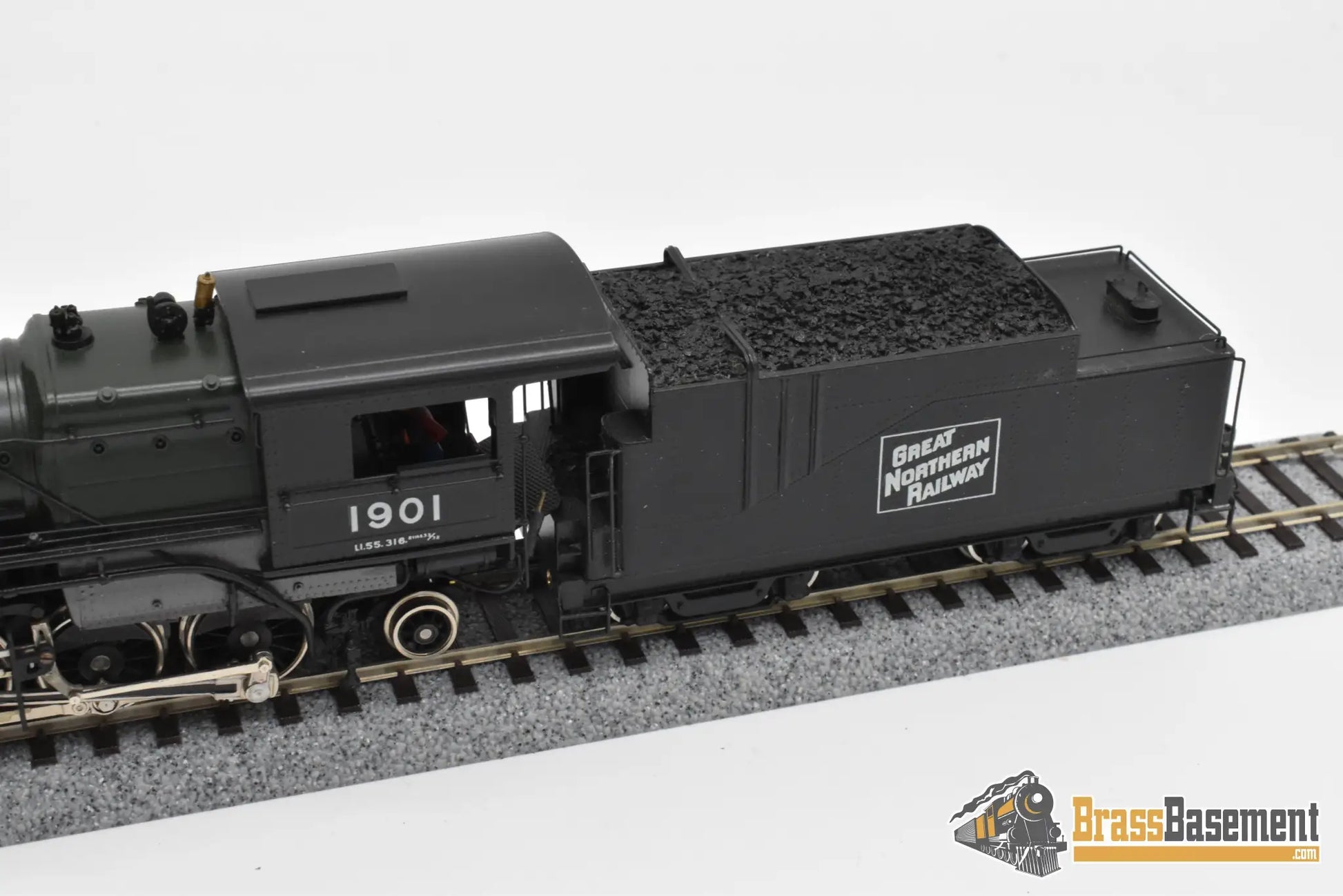 HO Brass - PFM Tenshodo 170 Great Northern L-1 2-6-6-2 1978 Green Boiler - F/P Beautiful