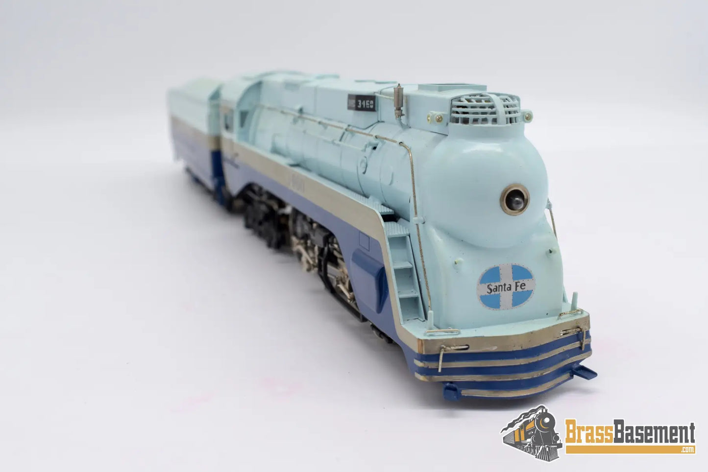Ho Brass - Pfm Tenshodo Atsf Santa Fe ‘Blue Goose’ F/P Steam