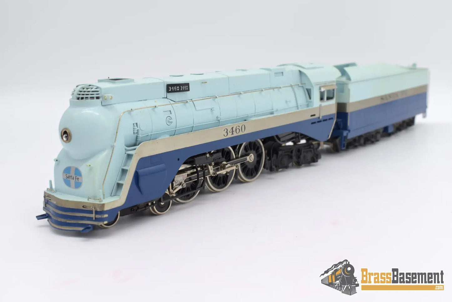 Ho Brass - Pfm Tenshodo Atsf Santa Fe ‘Blue Goose’ F/P Steam
