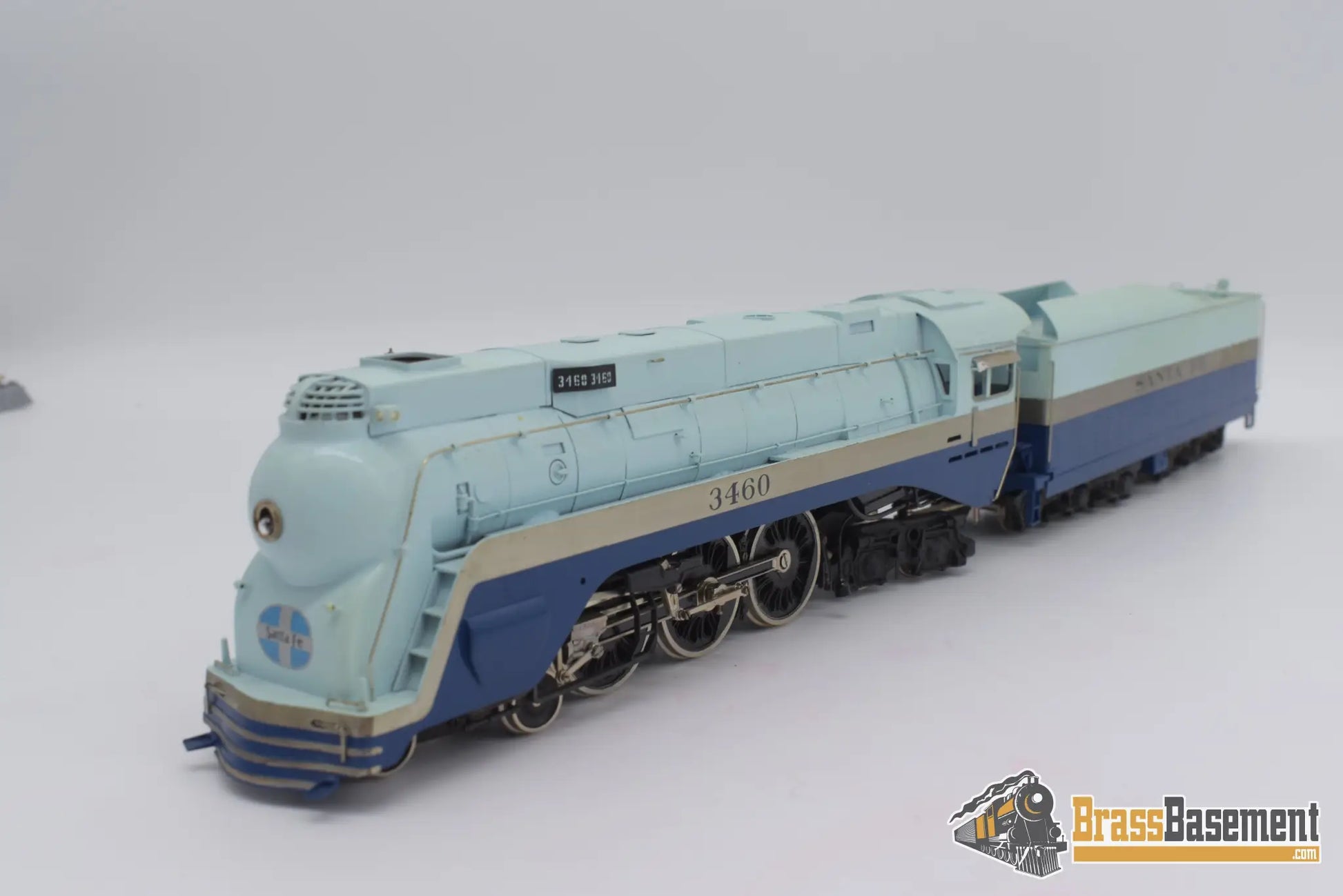 Ho Brass - Pfm Tenshodo Atsf Santa Fe ‘Blue Goose’ F/P Steam