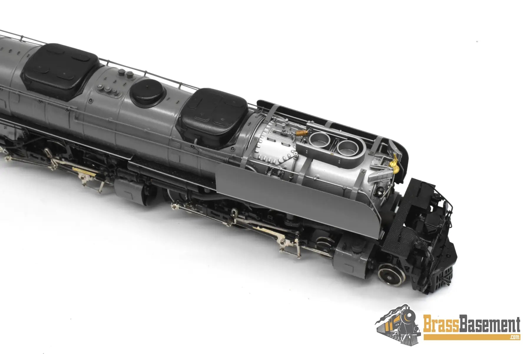 HO Brass - PFM Tenshodo Union Pacific UP 4-6-6-4 Challenger #3984 Two Tone Gray Gray Stripe w/ Deflectors - Oil - 1982