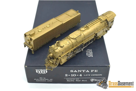 HO Brass - PFM United ATSF Santa Fe 2-10-4 ’5011’ Class #5020 - Unpainted 1982 Run Steam
