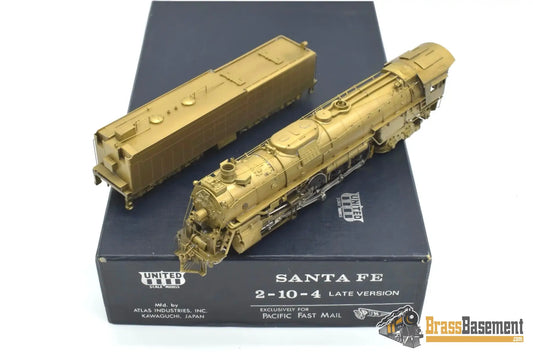 HO Brass - PFM United ATSF Santa Fe 2-10-4 ’5011’ Class #5020 - Unpainted 1982 Run Steam