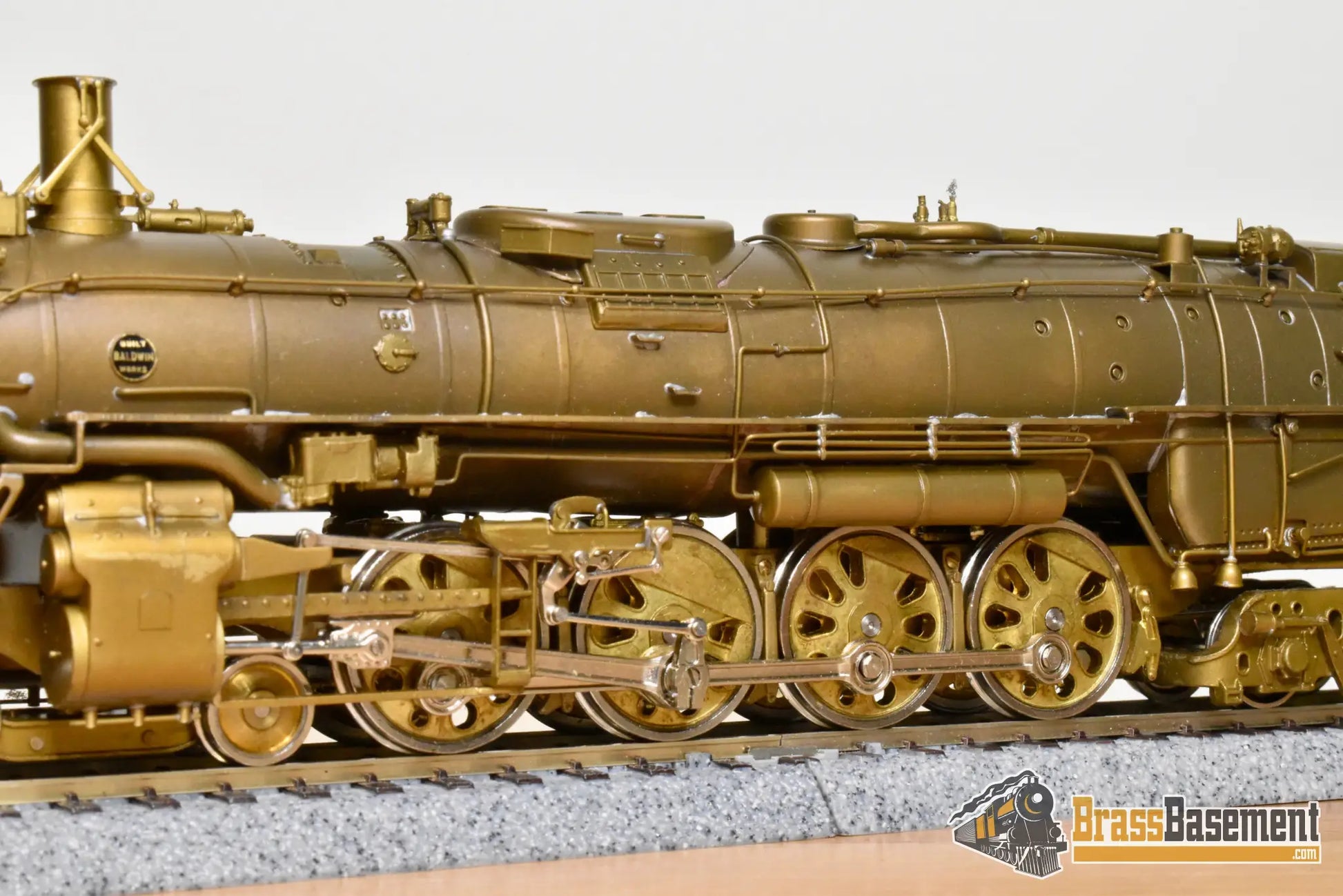 HO Brass - PFM United ATSF Santa Fe 4-8-4 Roller Bearing Rods - Unpainted 1981 High-Grade - Steam