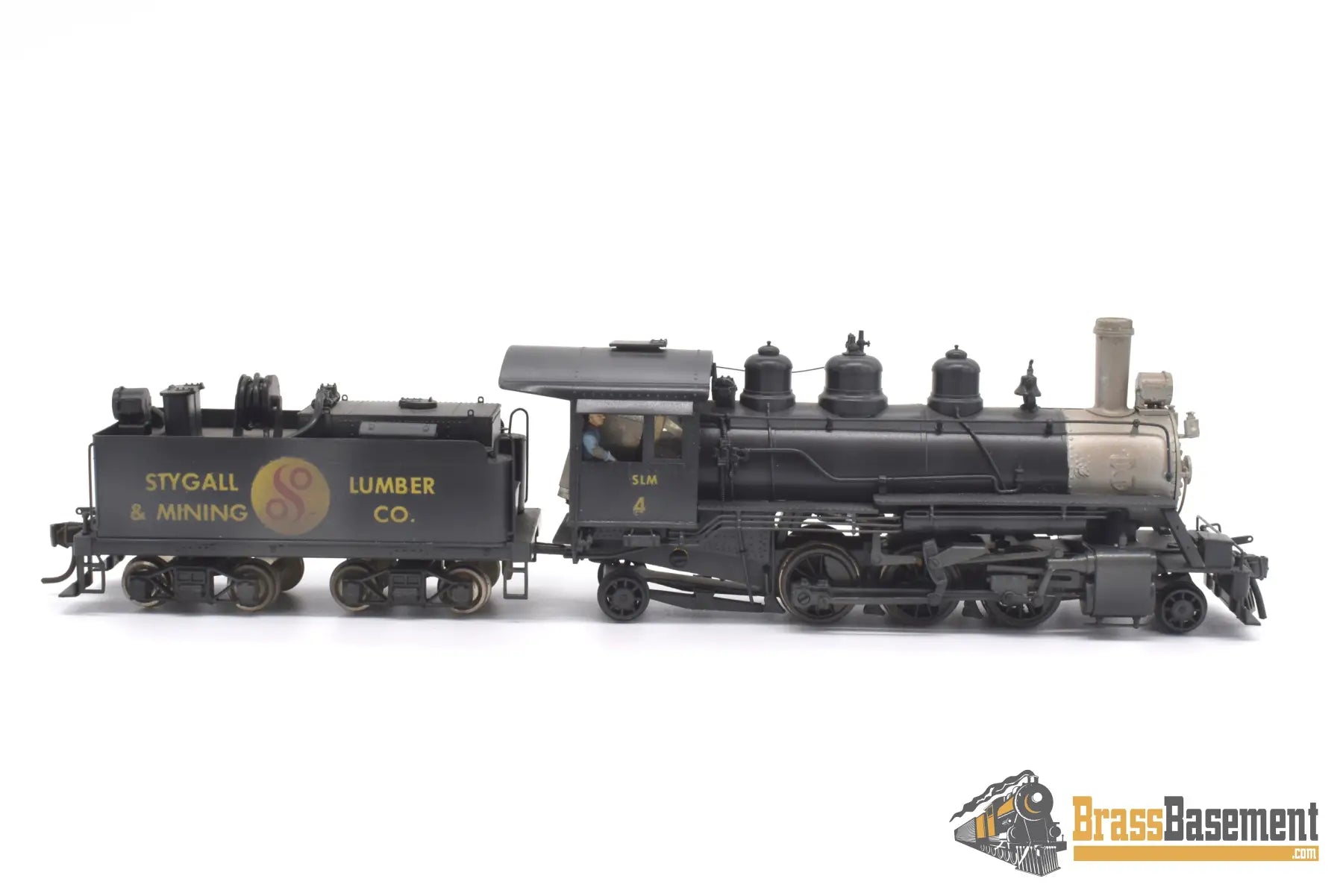 Ho Brass - Pfm United Baldwin 2 - 6 - 2 Logger Stygall Lumber & Mining Co. Private Paint Steam