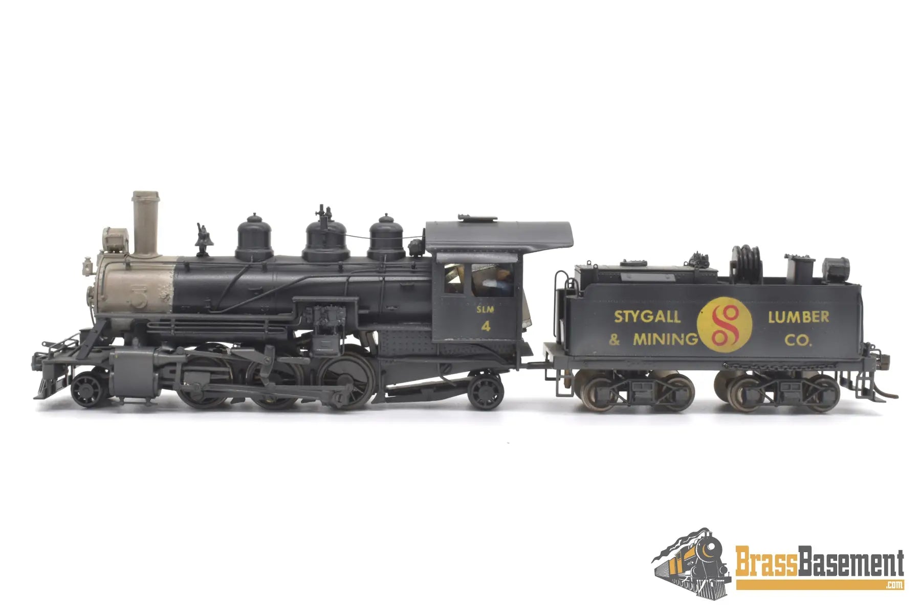 Ho Brass - Pfm United Baldwin 2 - 6 - 2 Logger Stygall Lumber & Mining Co. Private Paint Steam