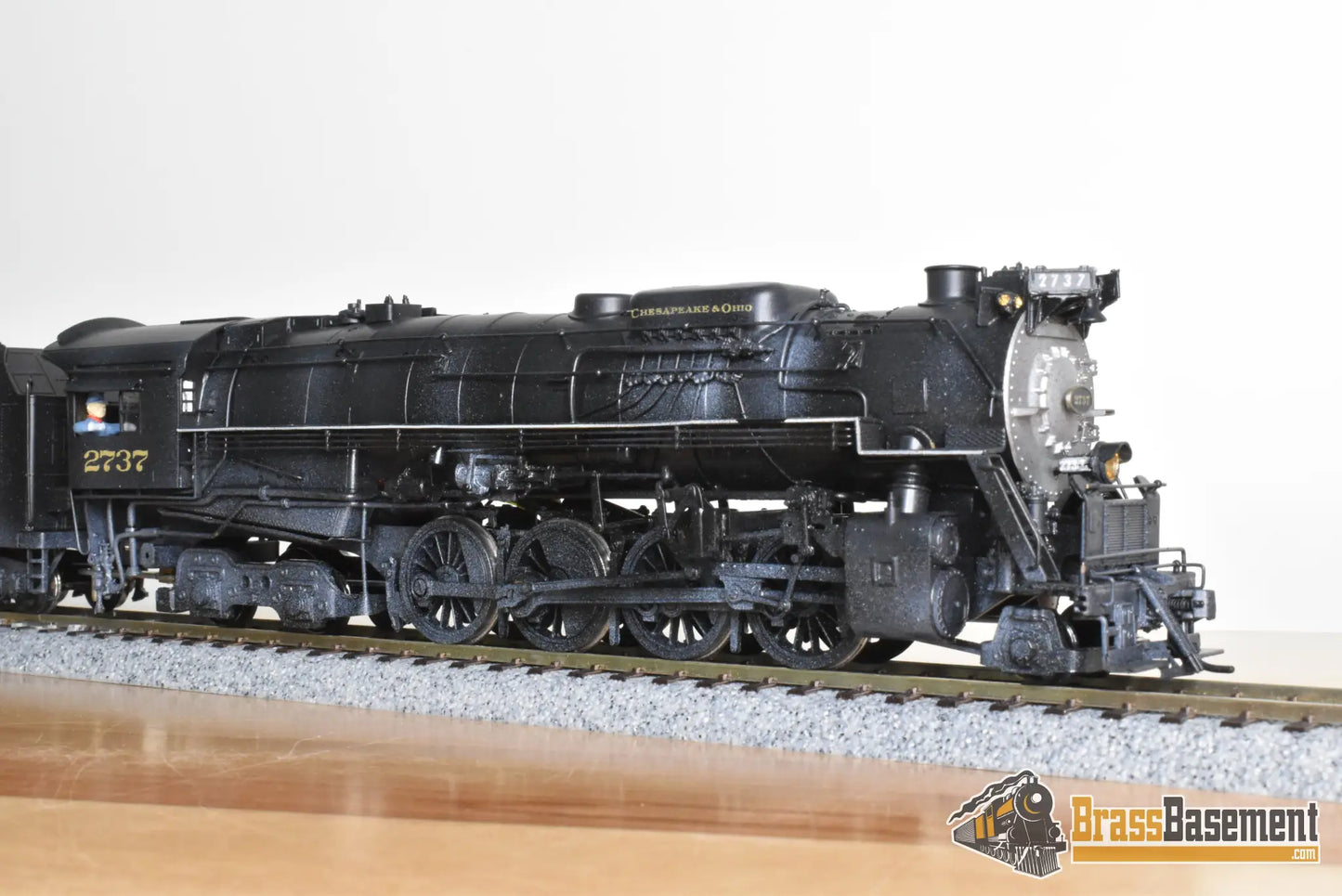 HO Brass - PFM United C&O Chesapeake & Ohio 2-8-4 Kanawha #2737 - C/P - Steam
