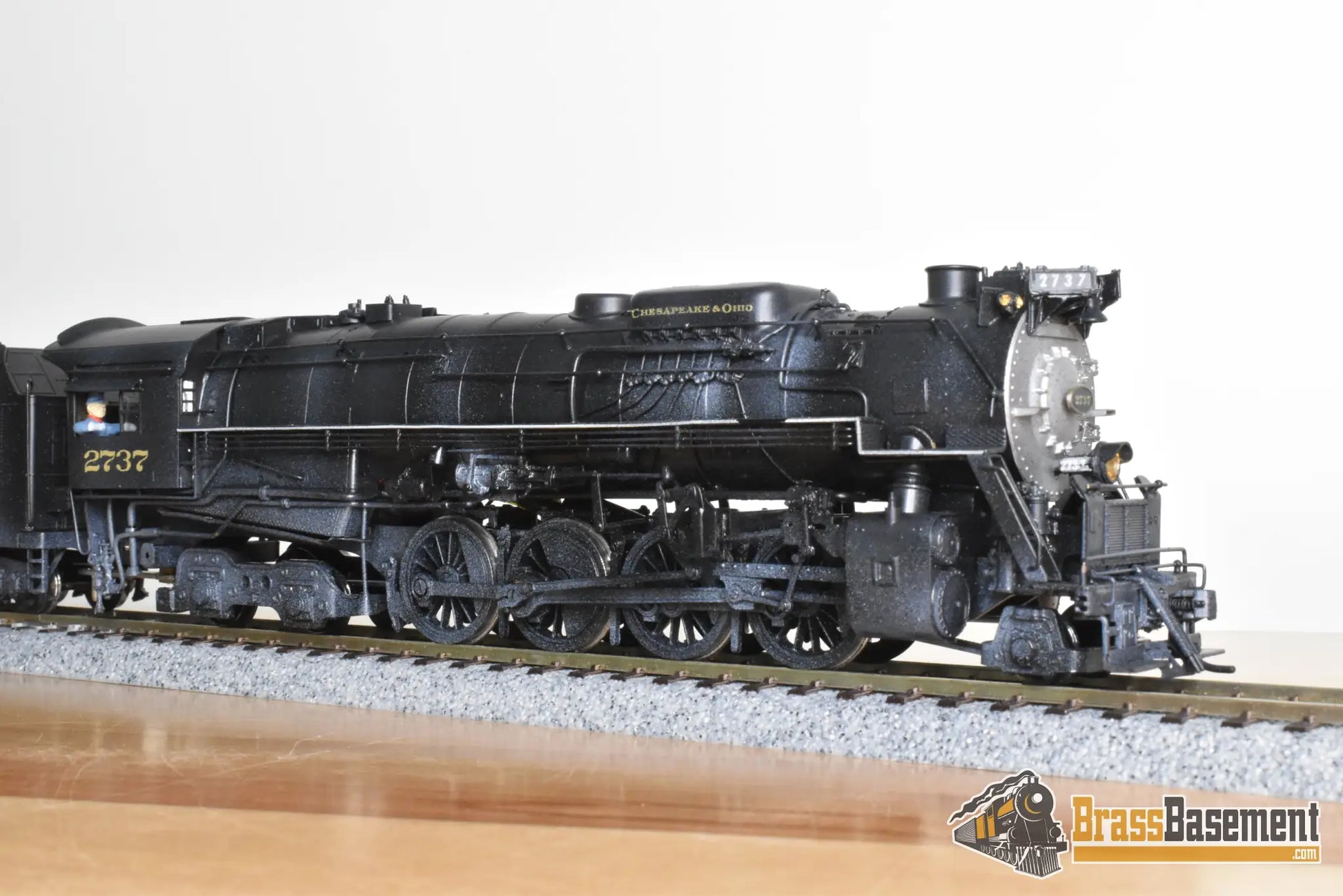 HO Brass - PFM United C&O Chesapeake & Ohio 2-8-4 Kanawha #2737 - C/P - Steam