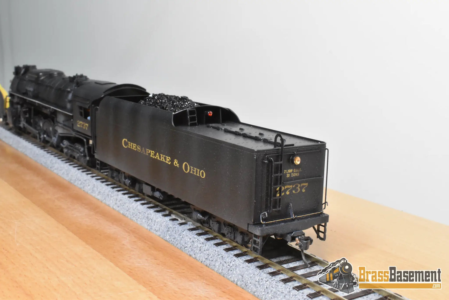 HO Brass - PFM United C&O Chesapeake & Ohio 2-8-4 Kanawha #2737 - C/P - Steam