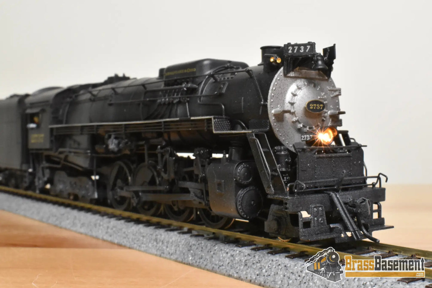 HO Brass - PFM United C&O Chesapeake & Ohio 2-8-4 Kanawha #2737 - C/P - Steam