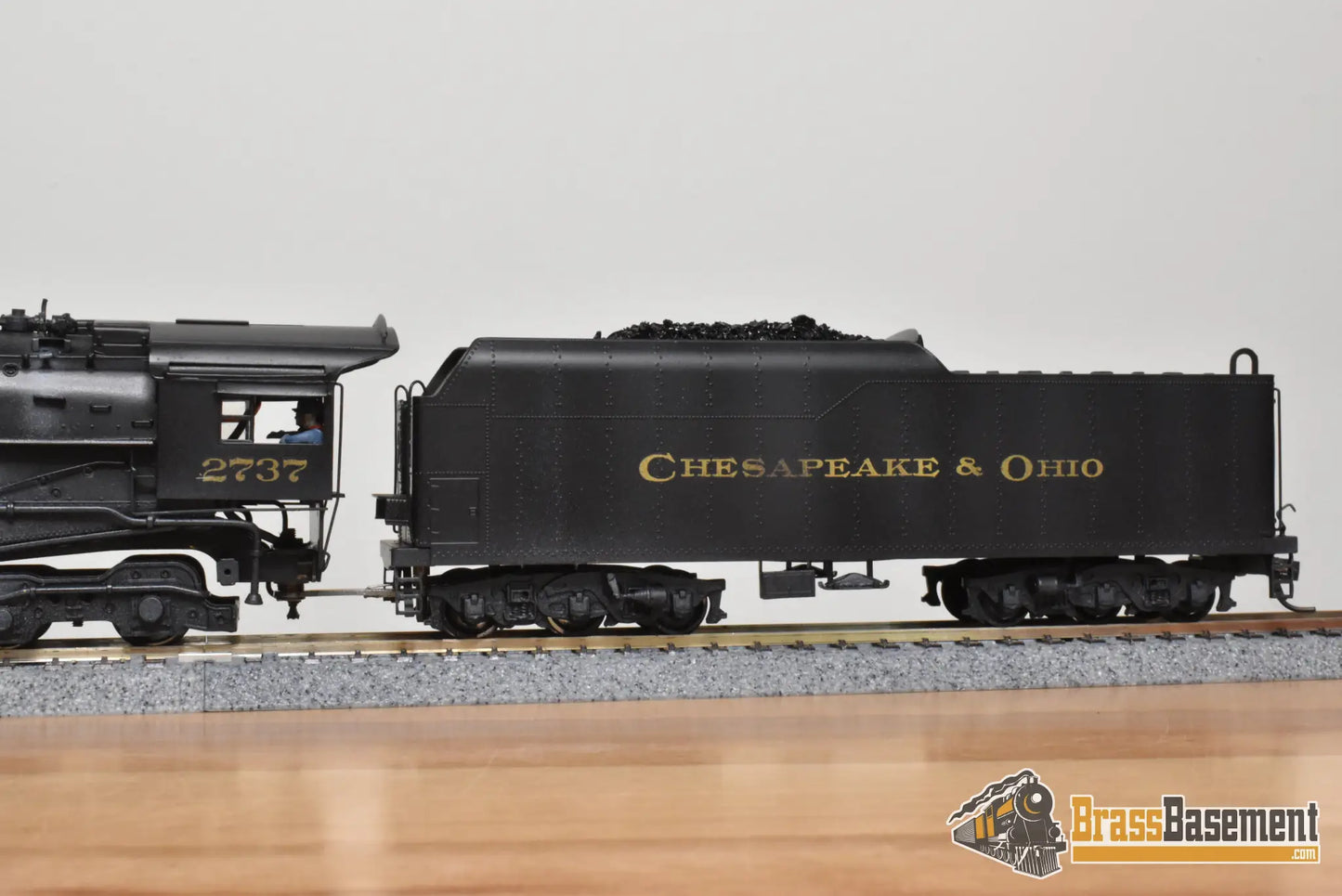 HO Brass - PFM United C&O Chesapeake & Ohio 2-8-4 Kanawha #2737 - C/P - Steam