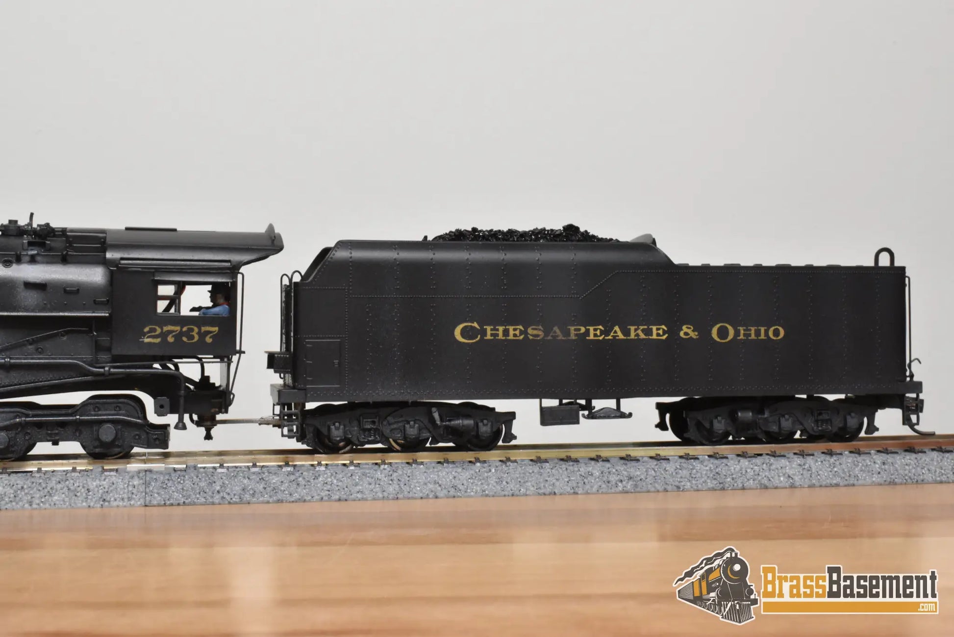 HO Brass - PFM United C&O Chesapeake & Ohio 2-8-4 Kanawha #2737 - C/P - Steam