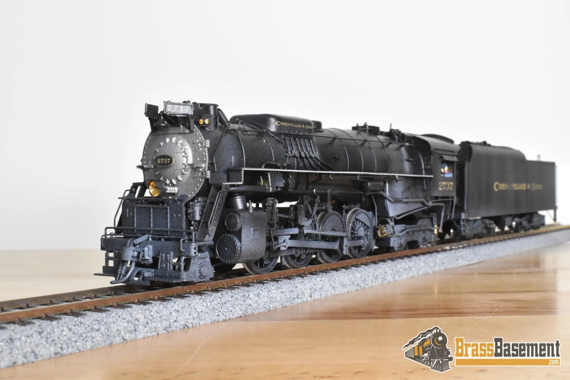 HO Brass - PFM United C&O Chesapeake & Ohio 2-8-4 Kanawha #2737 - C/P - Steam