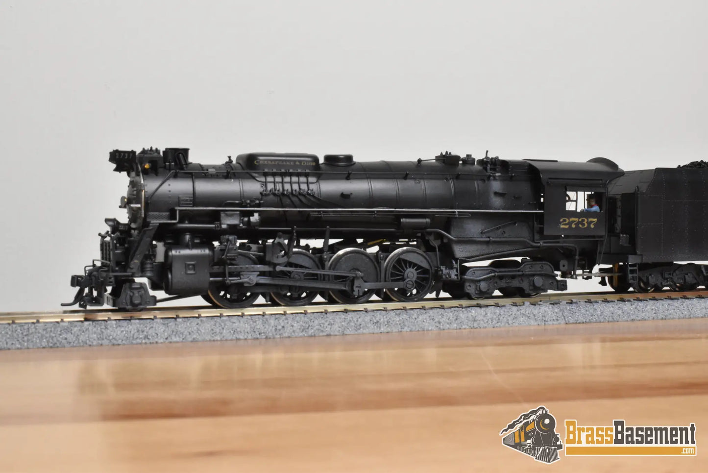 HO Brass - PFM United C&O Chesapeake & Ohio 2-8-4 Kanawha #2737 - C/P - Steam