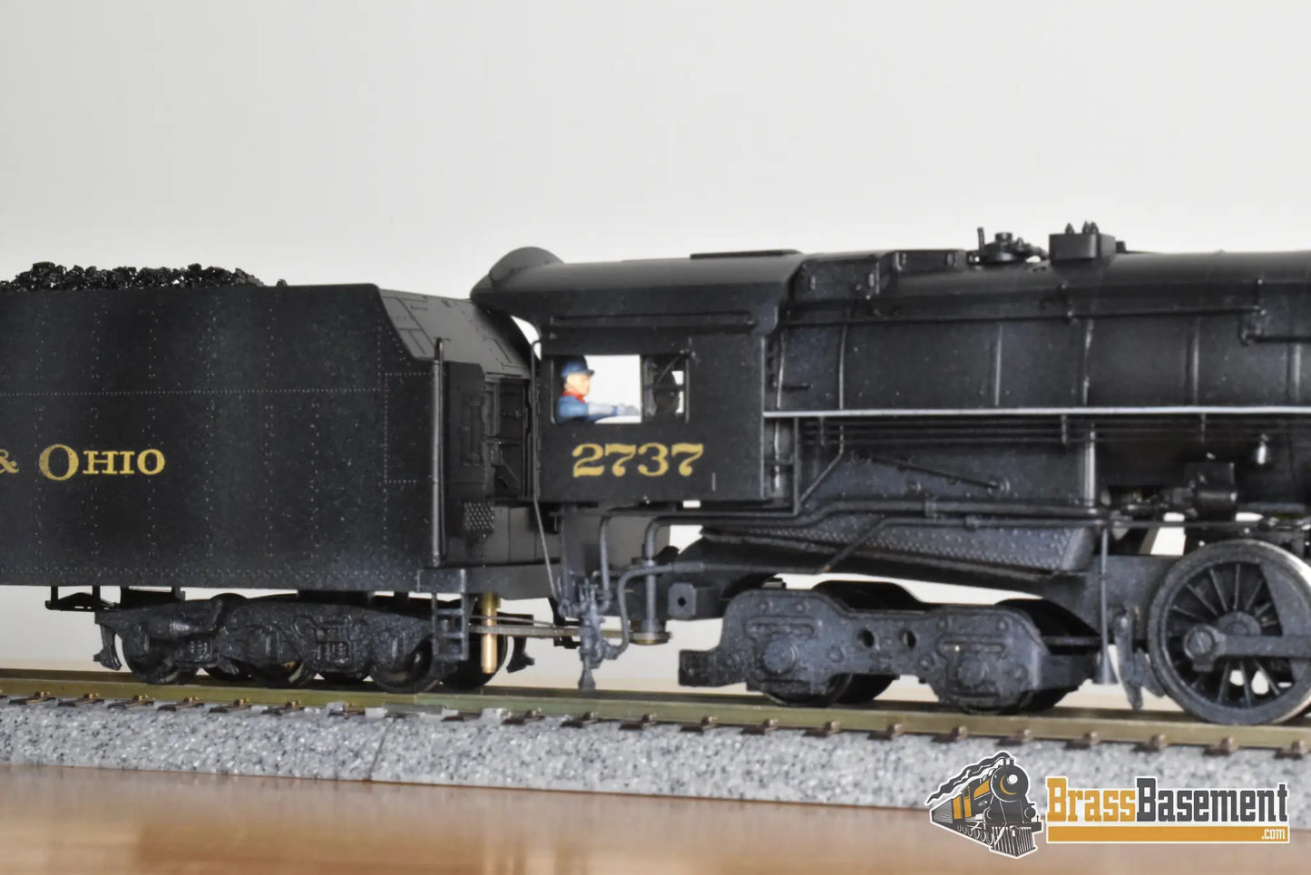 HO Brass - PFM United C&O Chesapeake & Ohio 2-8-4 Kanawha #2737 - C/P - Steam