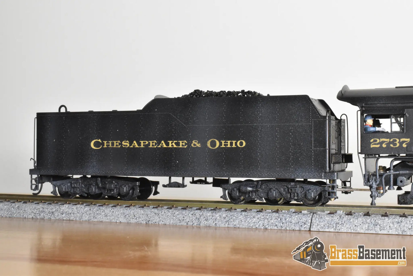 HO Brass - PFM United C&O Chesapeake & Ohio 2-8-4 Kanawha #2737 - C/P - Steam