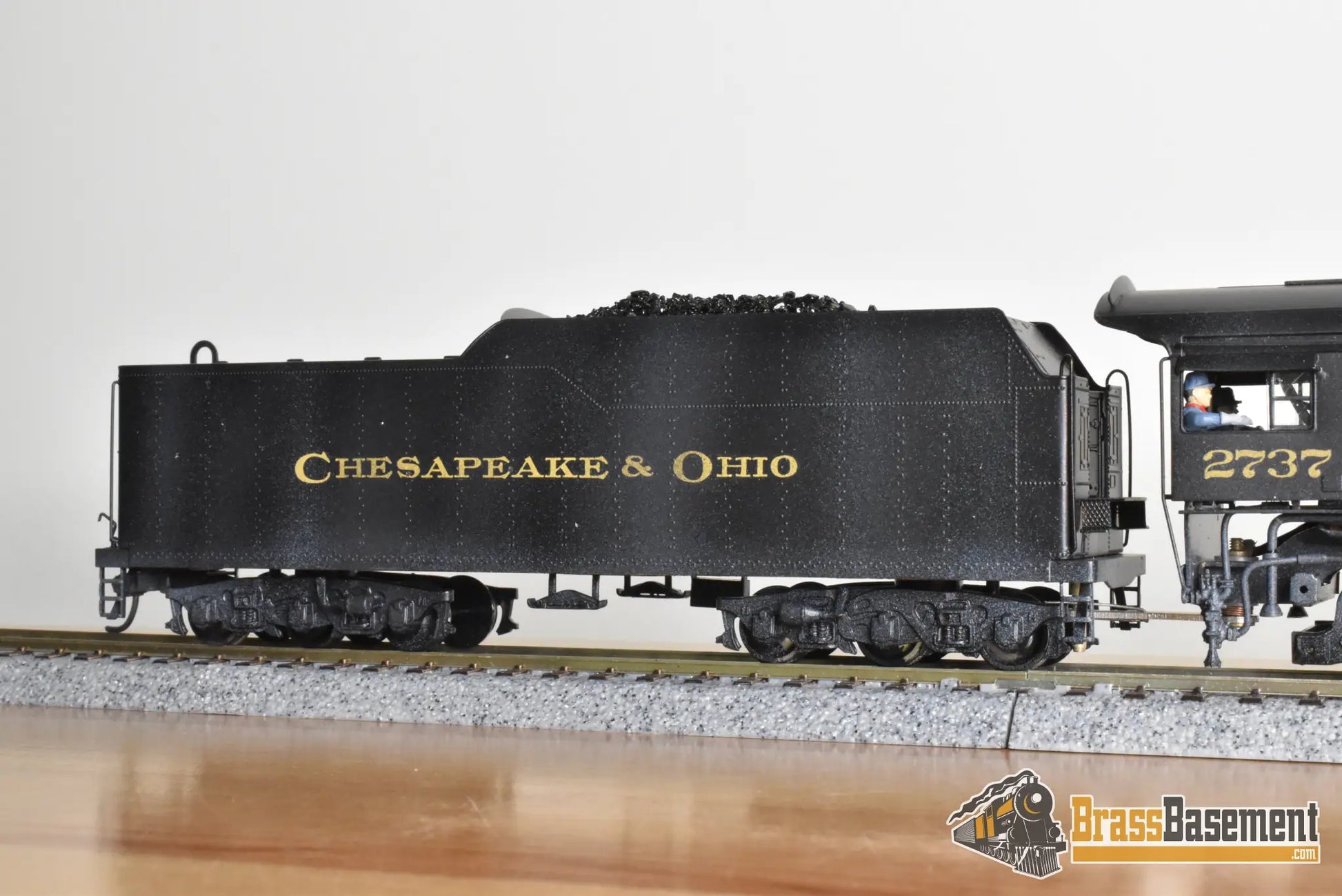HO Brass - PFM United C&O Chesapeake & Ohio 2-8-4 Kanawha #2737 - C/P - Steam