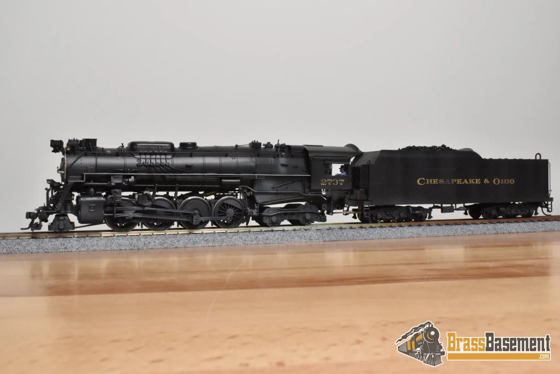 HO Brass - PFM United C&O Chesapeake & Ohio 2-8-4 Kanawha #2737 - C/P - Steam
