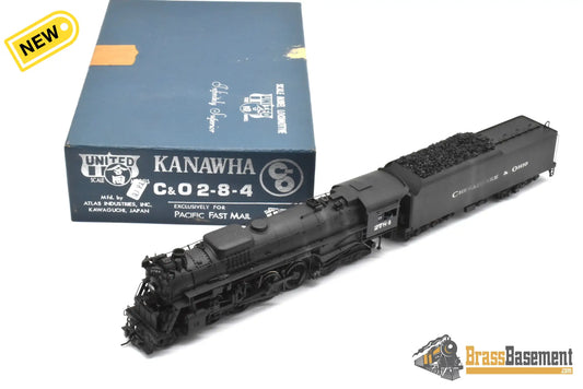 HO Brass - PFM United C&O Chesapeake & Ohio 2-8-4 Kanawha - C/P - Steam