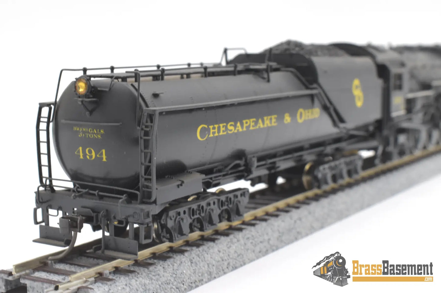 Ho Brass - Pfm United Crown C&O Chesapeake & Ohio F-19 4-6-2 Pacific #494 Elesco Fwh Fp Steam