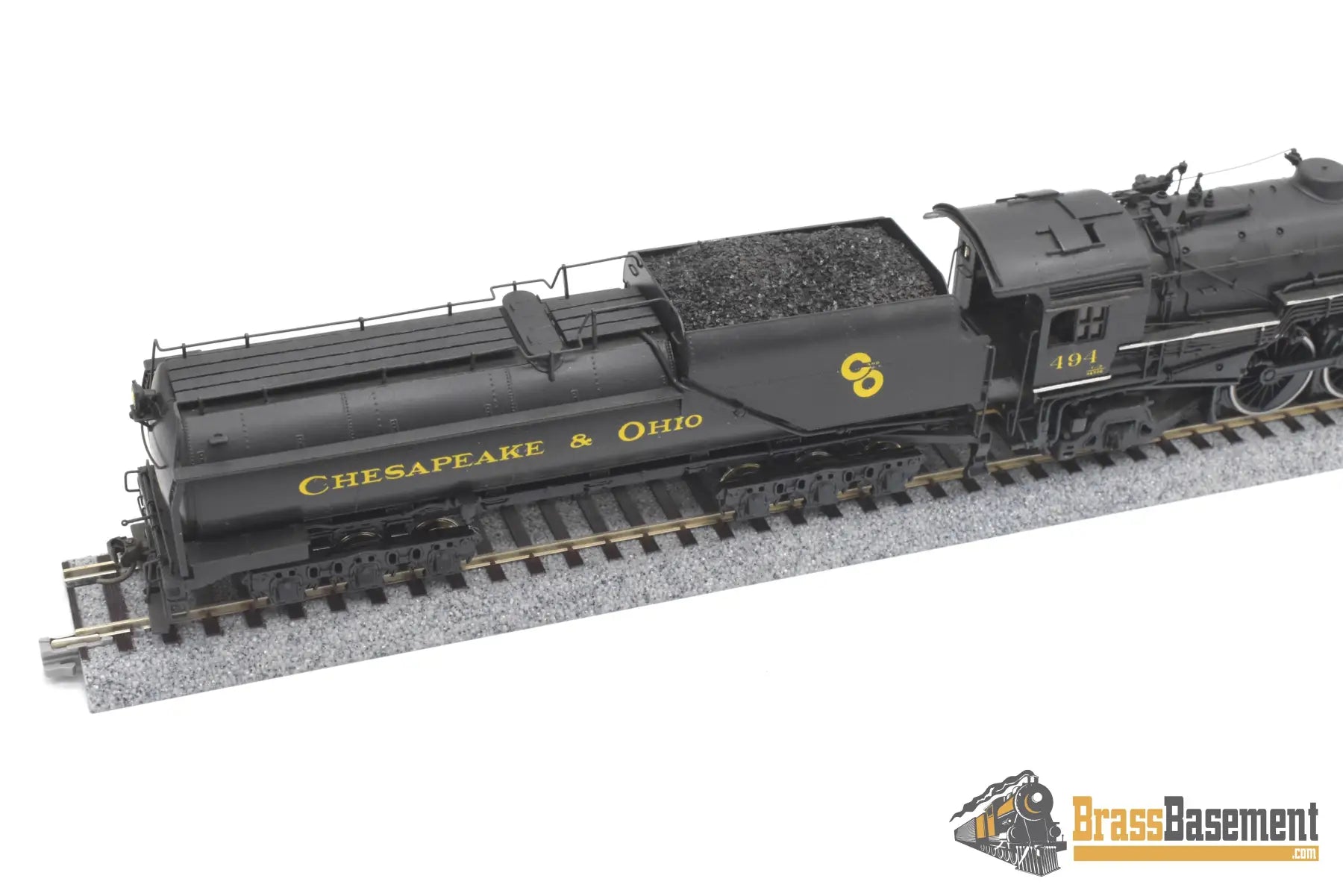 Ho Brass - Pfm United Crown C&O Chesapeake & Ohio F-19 4-6-2 Pacific #494 Elesco Fwh Fp Steam