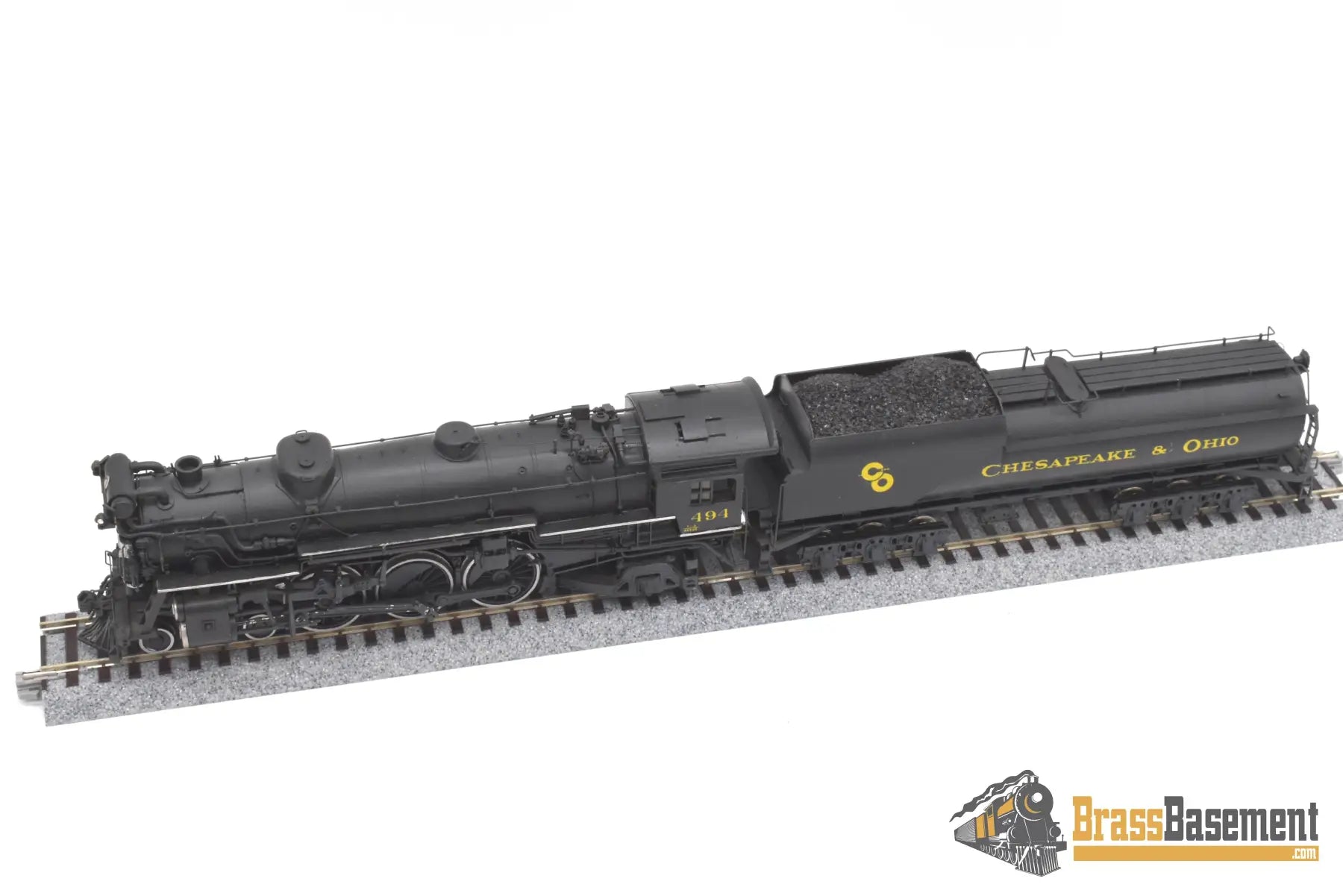 Ho Brass - Pfm United Crown C&O Chesapeake & Ohio F-19 4-6-2 Pacific #494 Elesco Fwh Fp Steam
