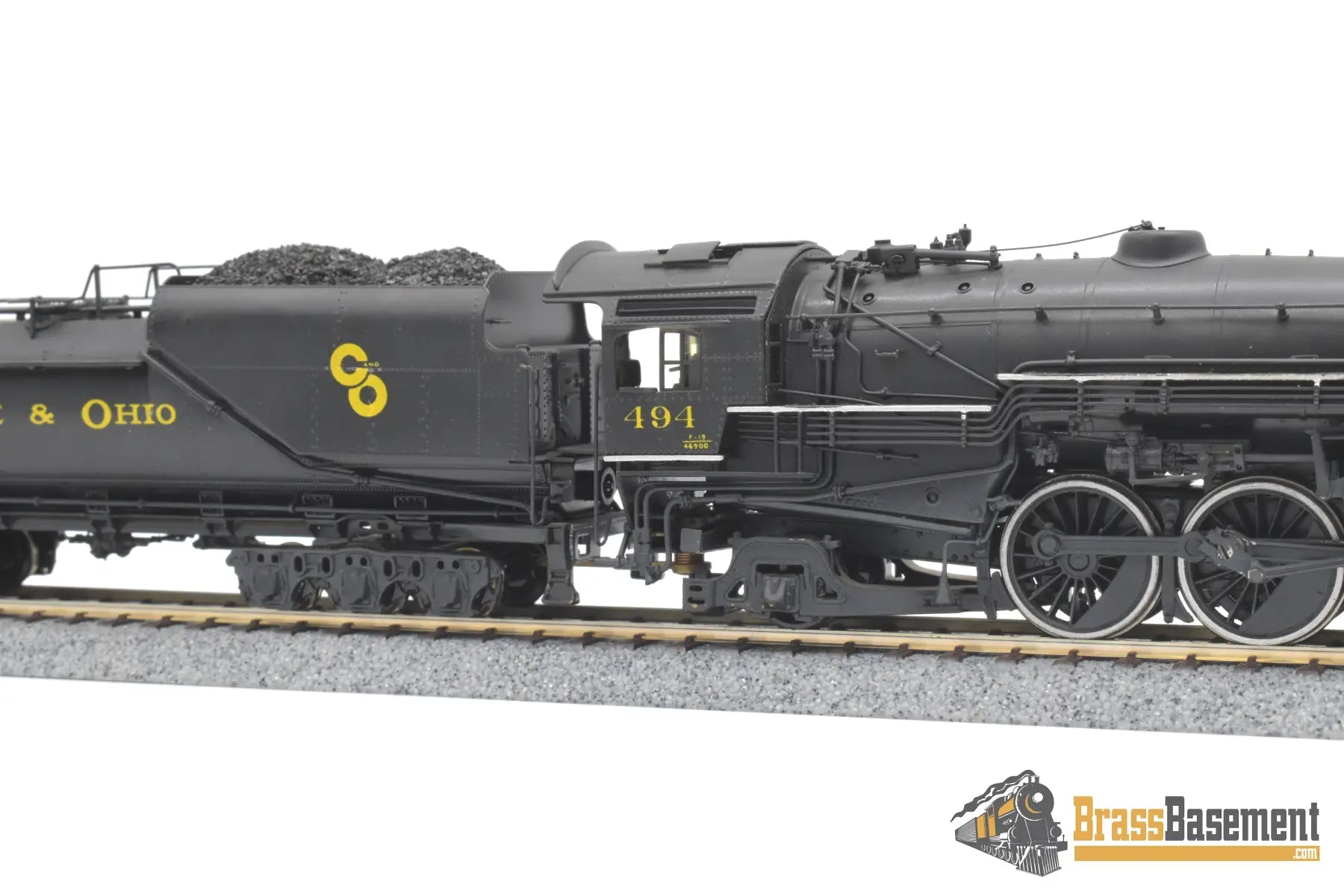Ho Brass - Pfm United Crown C&O Chesapeake & Ohio F-19 4-6-2 Pacific #494 Elesco Fwh Fp Steam