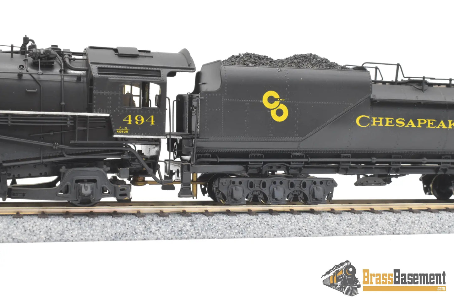 Ho Brass - Pfm United Crown C&O Chesapeake & Ohio F-19 4-6-2 Pacific #494 Elesco Fwh Fp Steam