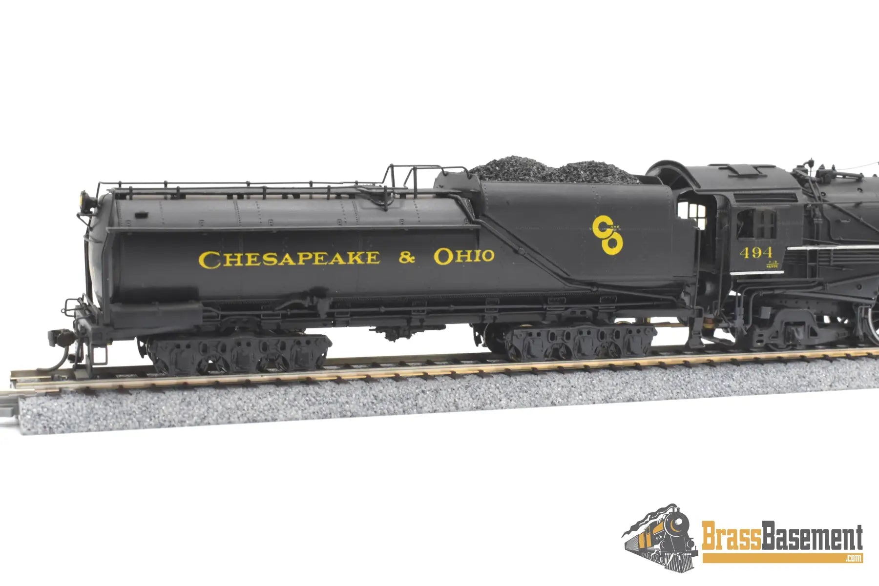 Ho Brass - Pfm United Crown C&O Chesapeake & Ohio F-19 4-6-2 Pacific #494 Elesco Fwh Fp Steam