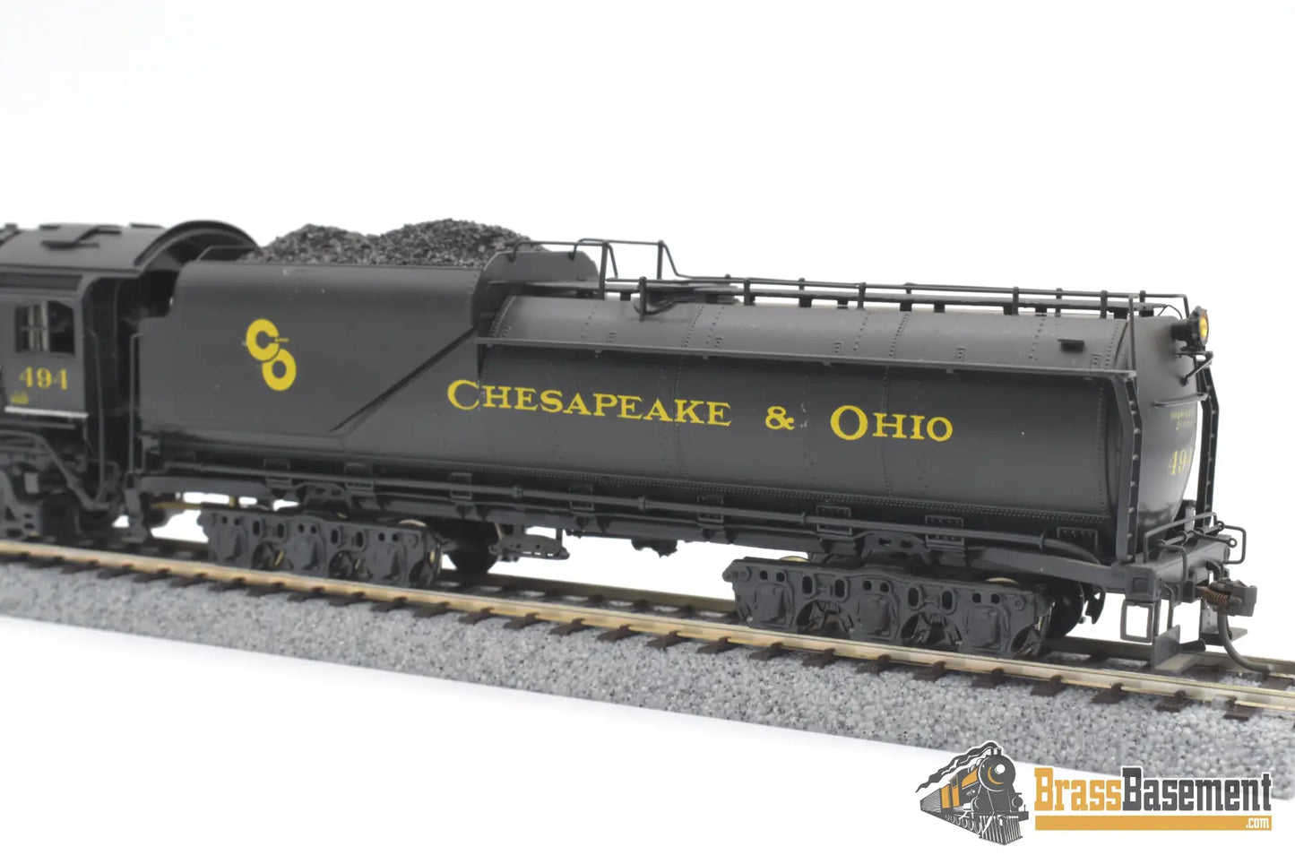 Ho Brass - Pfm United Crown C&O Chesapeake & Ohio F-19 4-6-2 Pacific #494 Elesco Fwh Fp Steam