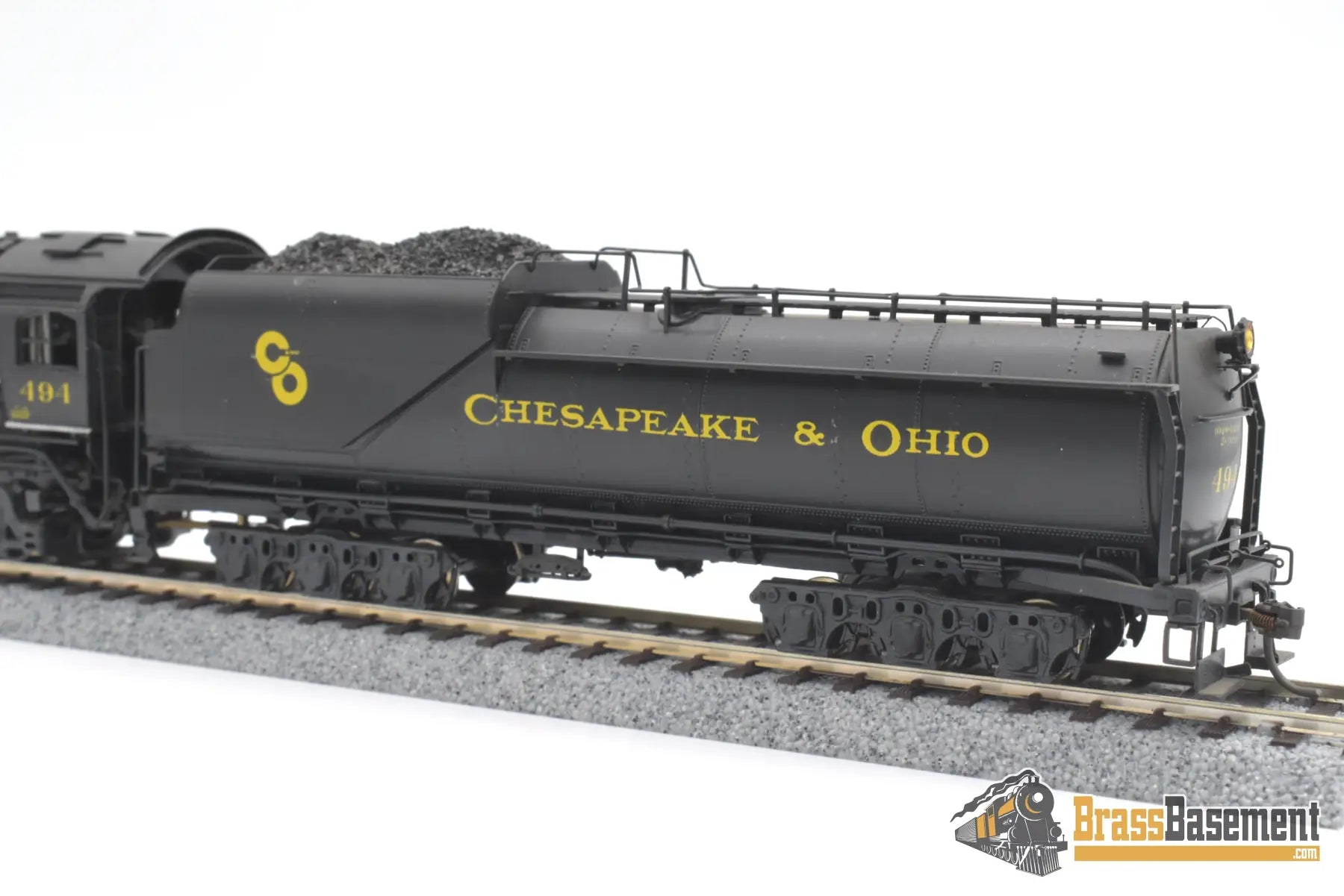 Ho Brass - Pfm United Crown C&O Chesapeake & Ohio F-19 4-6-2 Pacific #494 Elesco Fwh Fp Steam