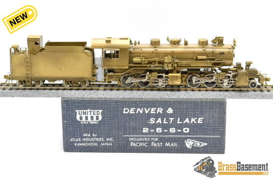 Ho Brass - Pfm United D&Sl Denver & Salt Lake 2 - 6 - 6 - 0 Unpainted Last Run! 1978 Steam