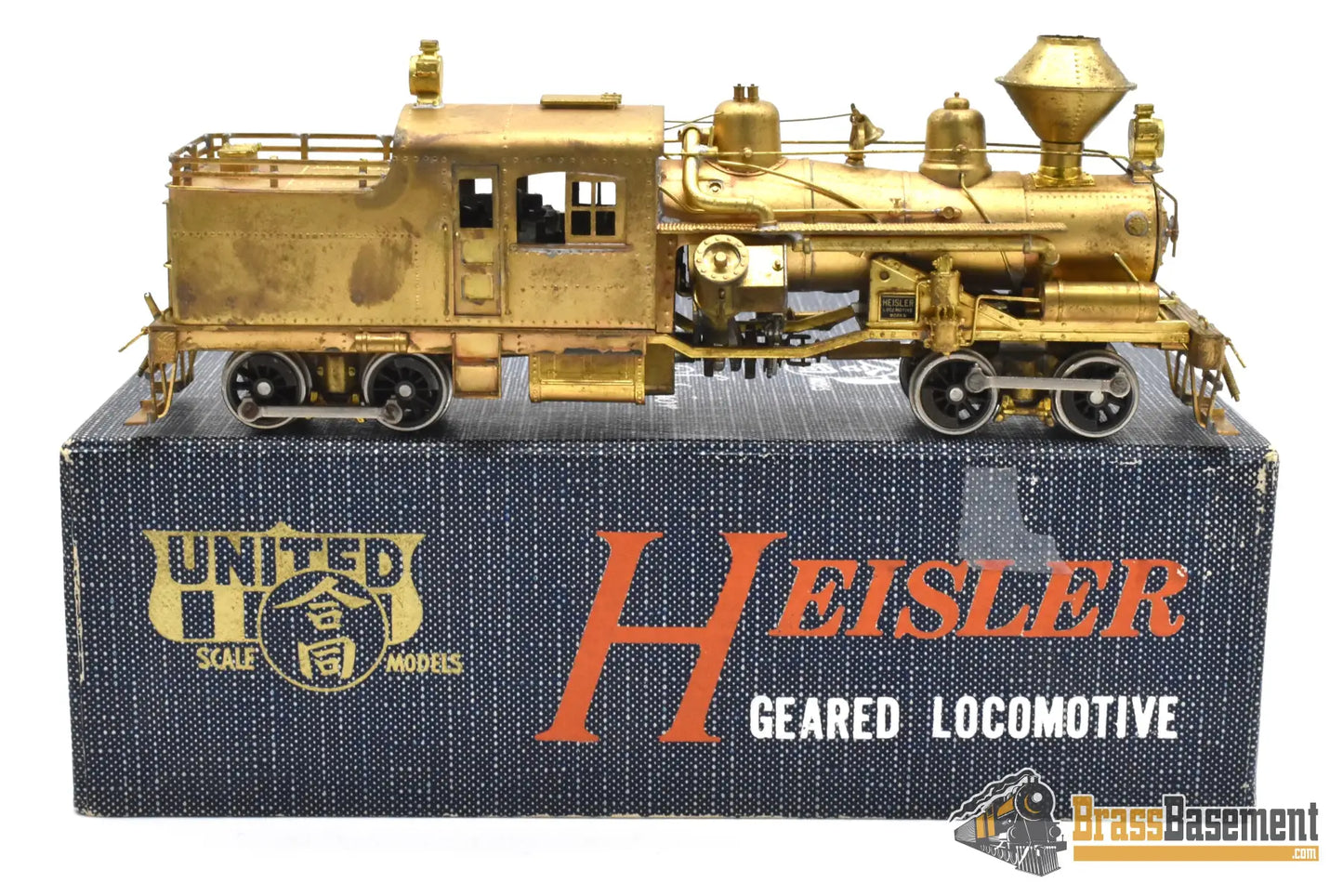 HO Brass – PFM United Heisler Geared Locomotive – Unpainted – 1963 Run - Does Not Run Steam