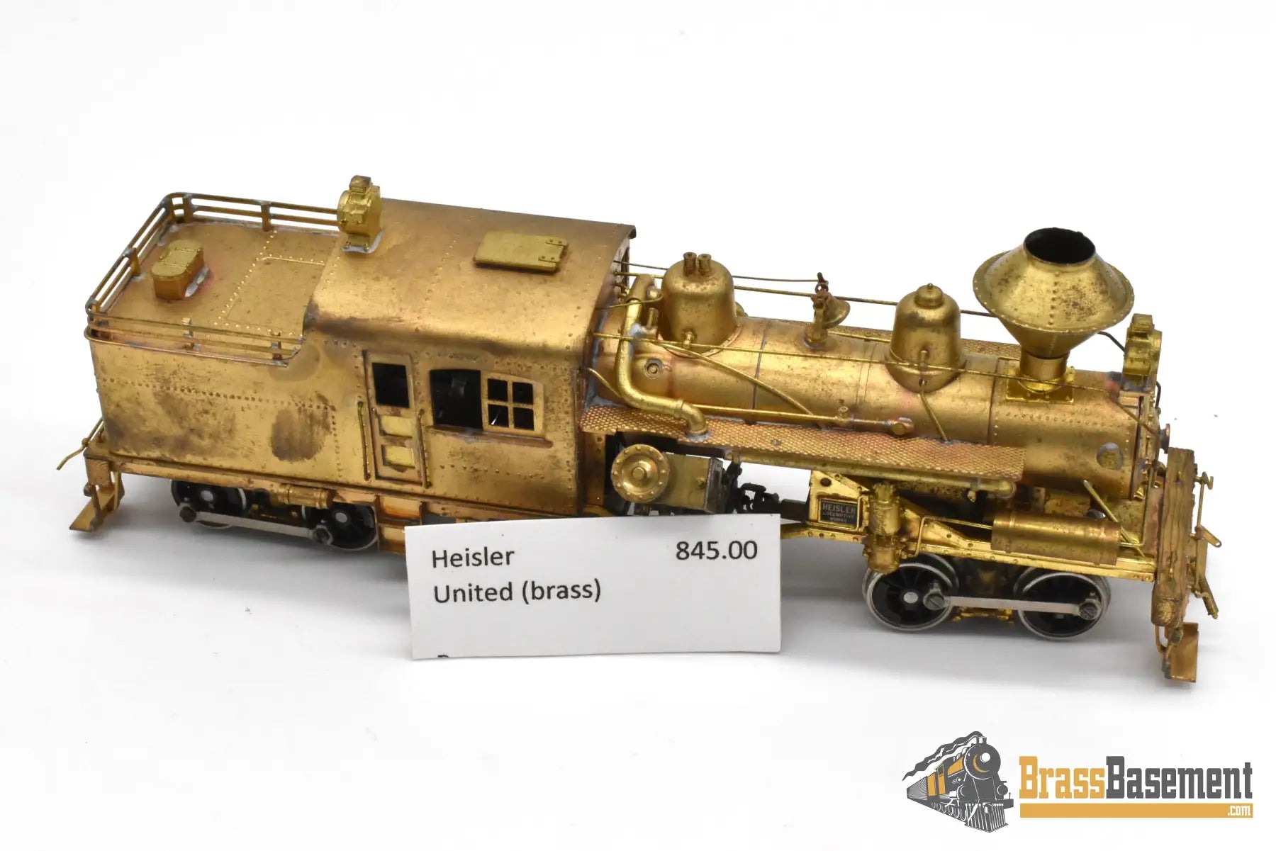 HO Brass – PFM United Heisler Geared Locomotive – Unpainted – 1963 Run - Does Not Run Steam