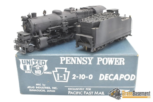 Ho Brass - Pfm United Pennsylvania Rr Prr I-1 2-10-0 #4569 C/P & Heavy Weathering Steam