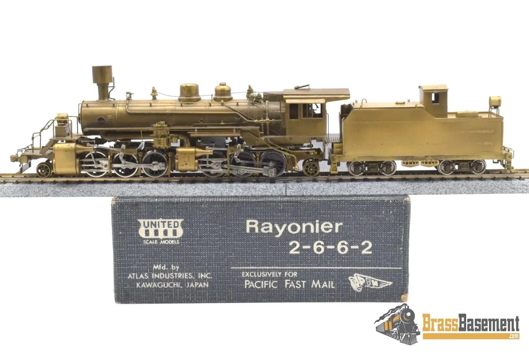 Ho Brass - Pfm United Rayonier #28 Baldwin Logging 2-6-6-2 Articulated Unpainted 1980 Run Steam