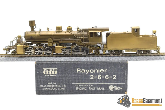 Ho Brass - Pfm United Rayonier #28 Baldwin Logging 2-6-6-2 Articulated Unpainted 1980 Run Steam